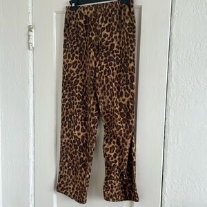 Fuzzy Cheetah Pants